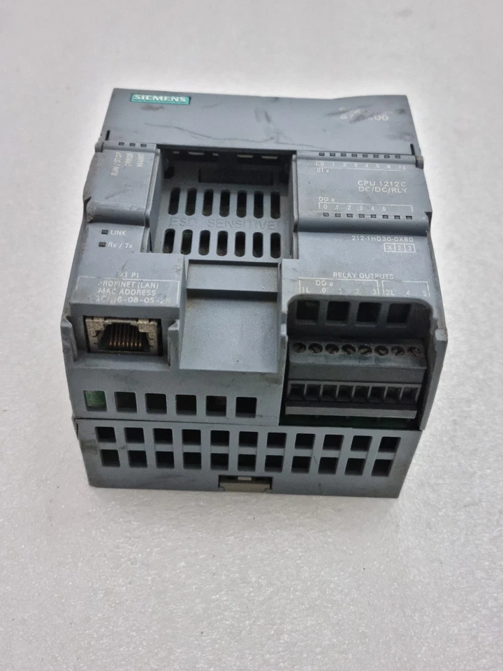 Siemens CPU 1212C DC/DC/RLY 6ES7 213-1HD30-0XB0 S7-1200 24Vdc (Cosmetic Damaged)